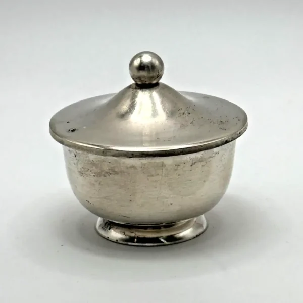 Vintage Sterling Silver Lidded Saccharin or Salt Cellar Bowl by Web USA