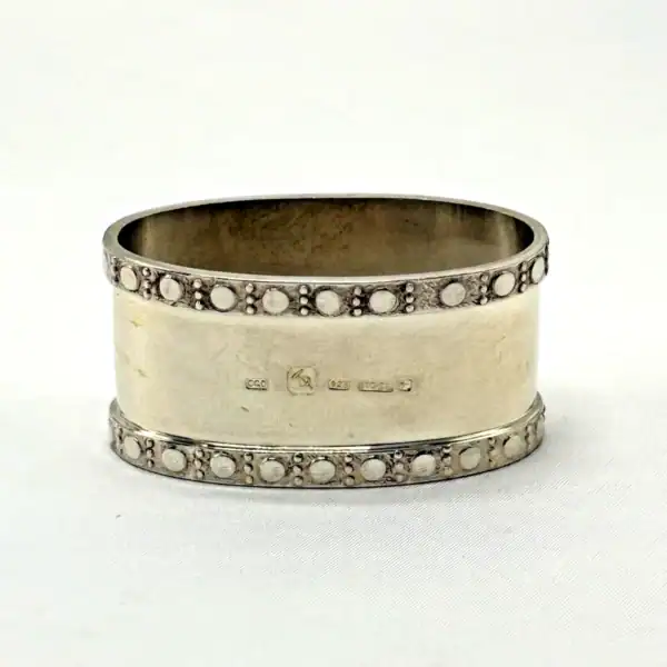 Sterling Silver Napkin Ring Vintage Australian Hallmark