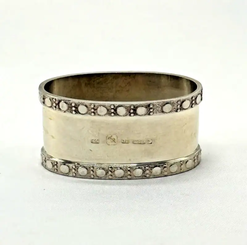 Sterling Silver Napkin Ring Vintage Australian Hallmark