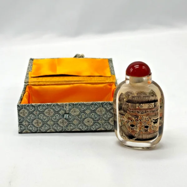 Chinese Inside Reverse Painted Glass Snuff Bottle